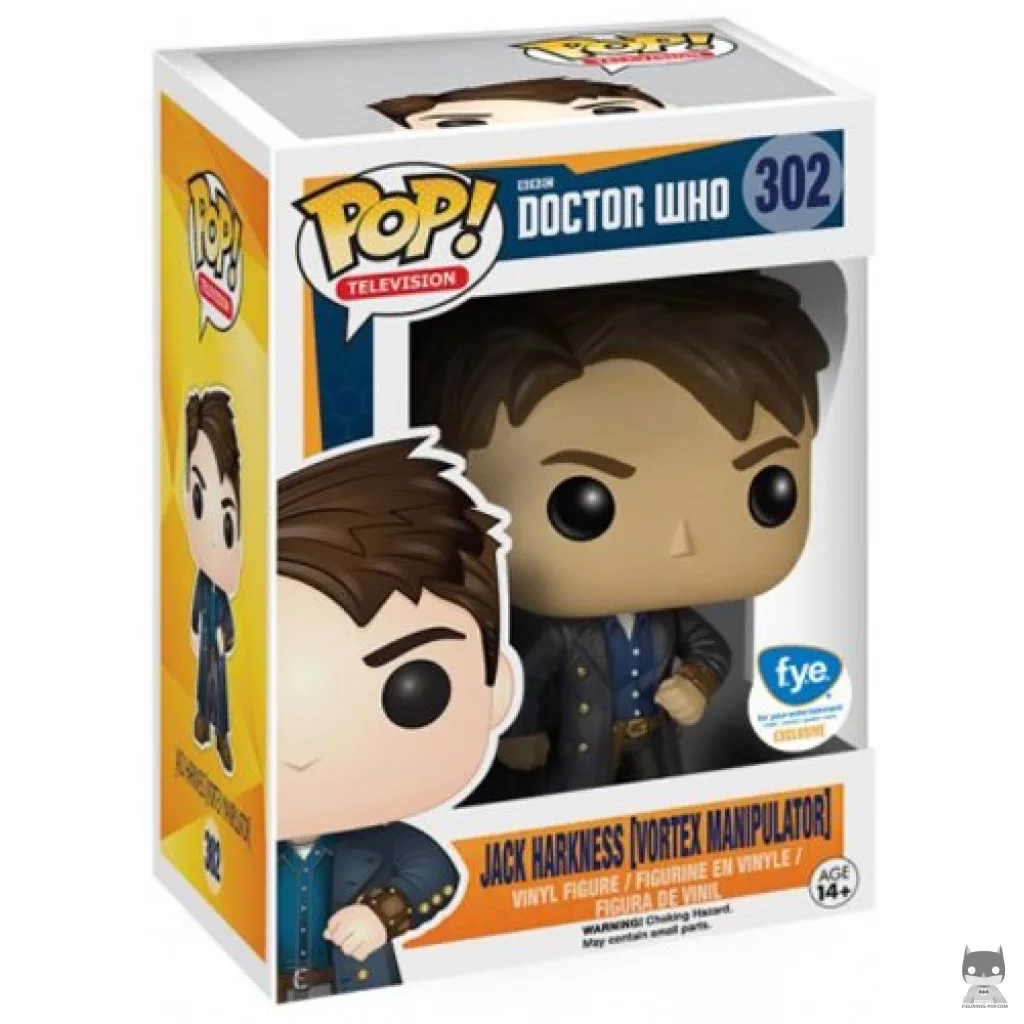 Figura Funko Pop! Jack Harkness (con manipulador) en su caja