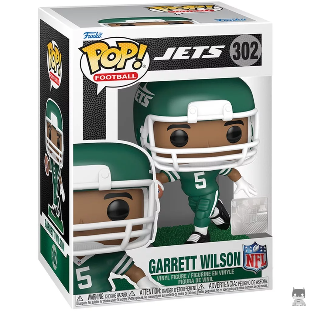 Figura Funko Pop! Garrett Wilson en su caja