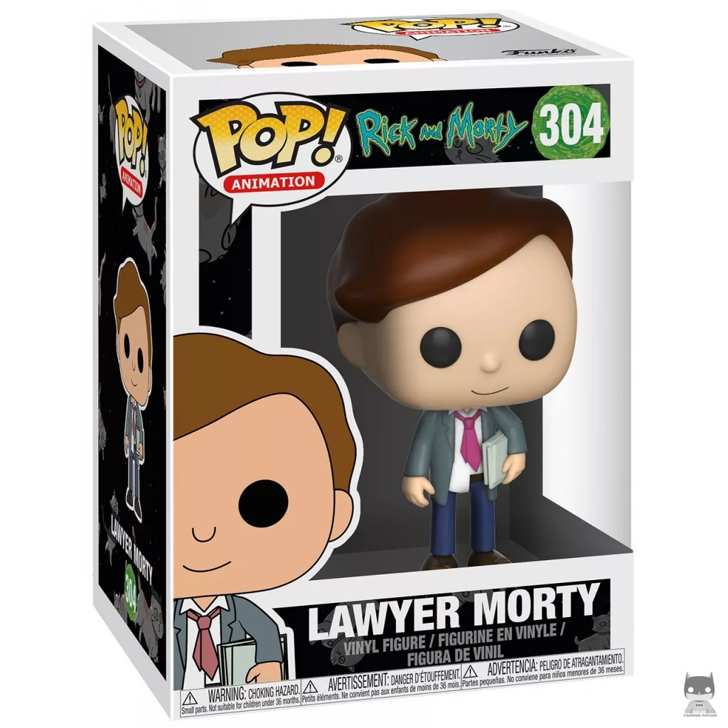 Figura Funko Pop! Morty abogado en su caja