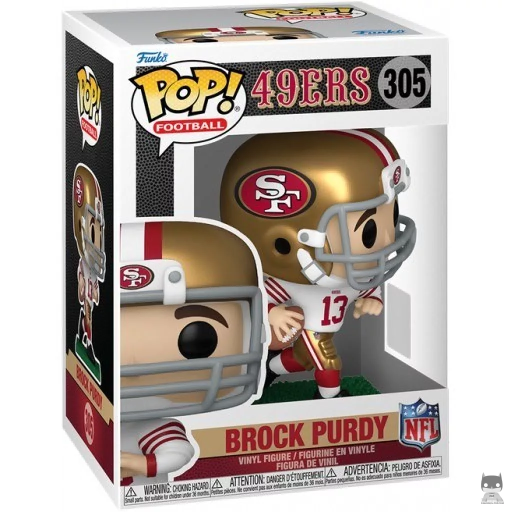 Figura Funko Pop! Brock Purdy en su caja