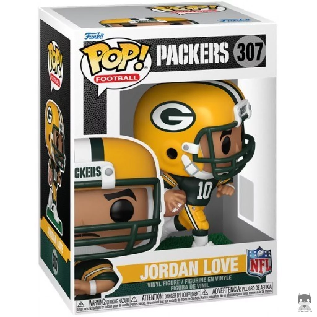 Figura Funko Pop! Jordan Love en su caja