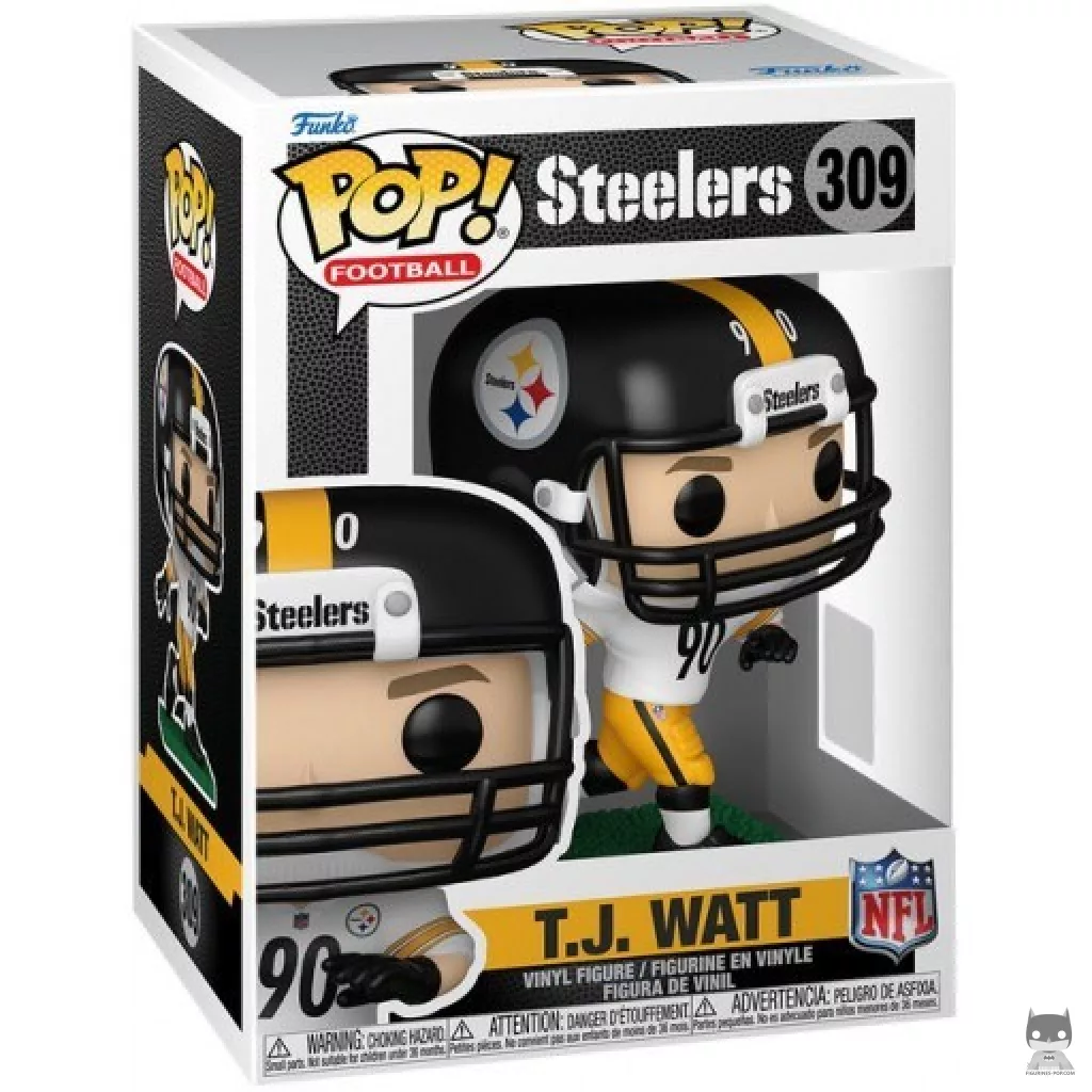 Figura Funko Pop! T.J. Watt en su caja