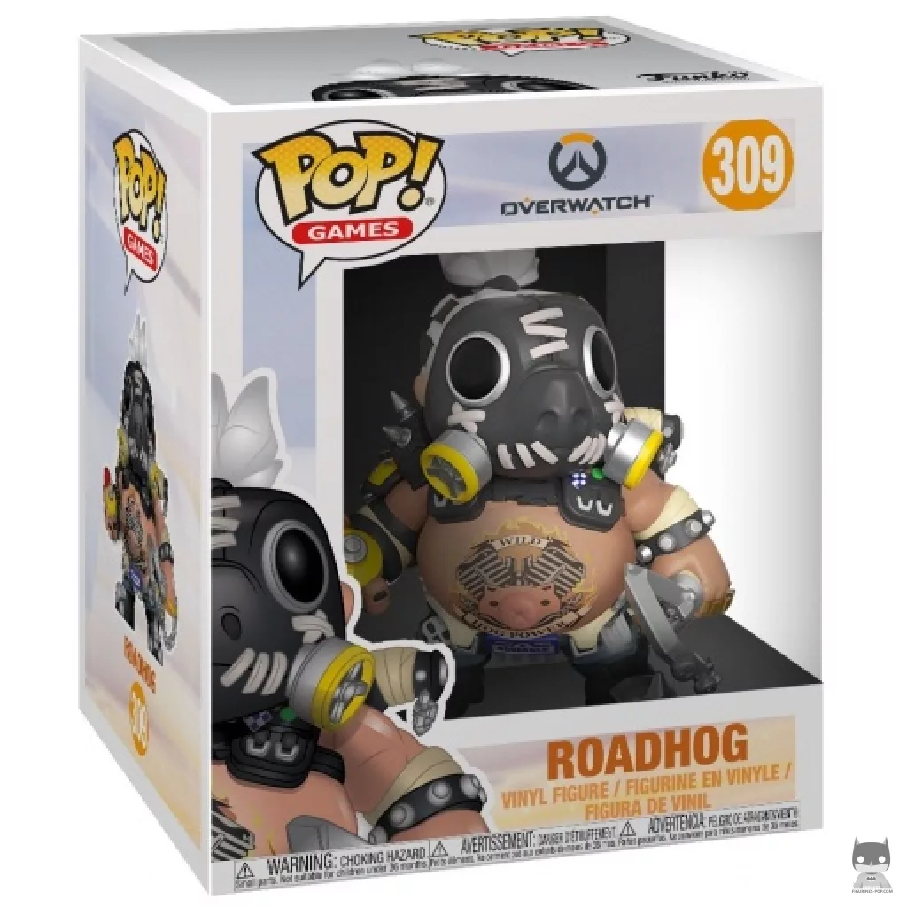 Figura Funko Pop! Roadhog (Supersized) en su caja