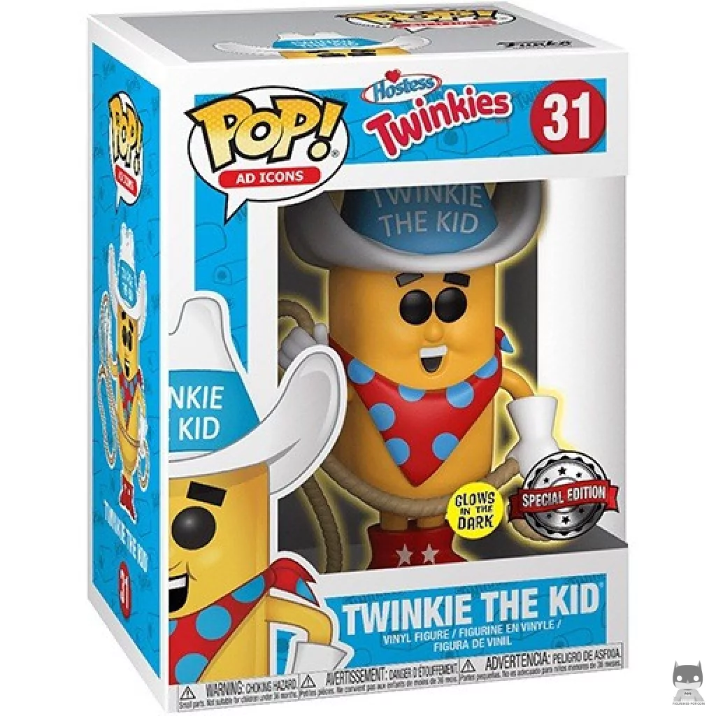 Figura Funko Pop! Twinkie the Kid (Moderno) (Chase) en su caja
