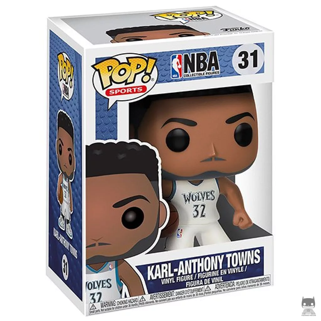Figura Funko Pop! Karl-Anthony Towns en su caja