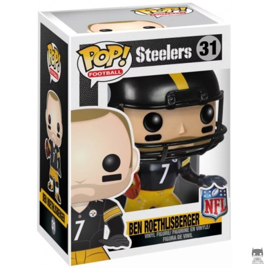 Figura Funko Pop! Ben Roethlisberger en su caja