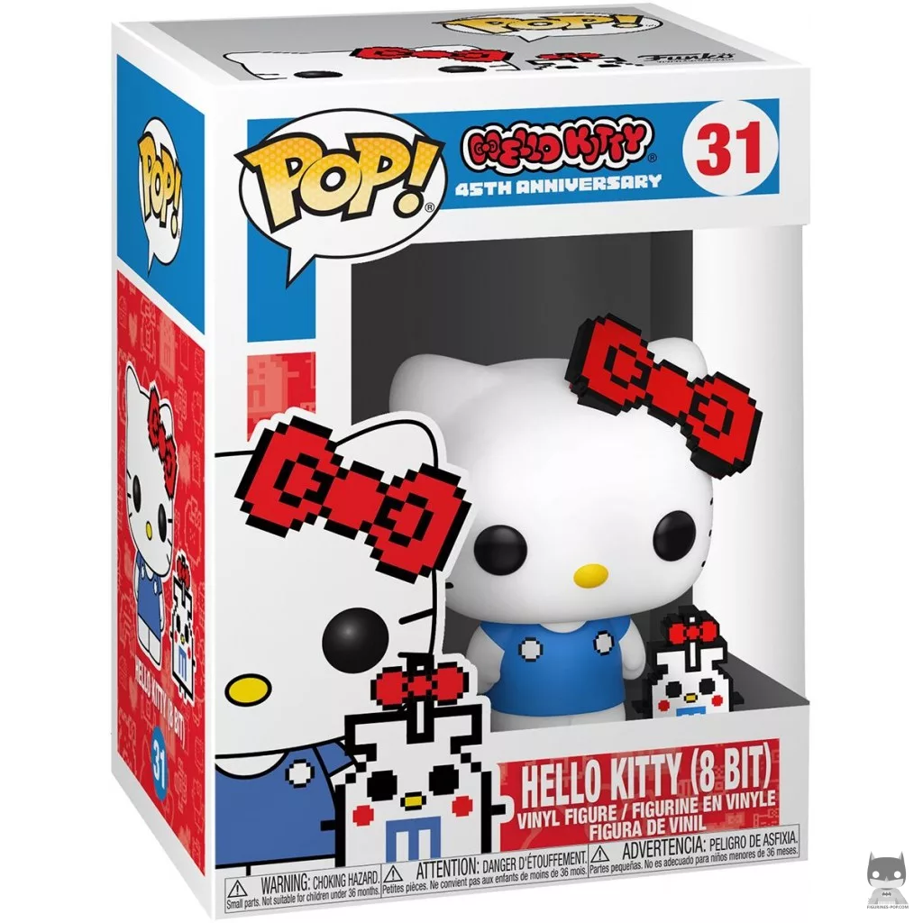 Figura Funko Pop! Hello Kitty (8-bit) en su caja