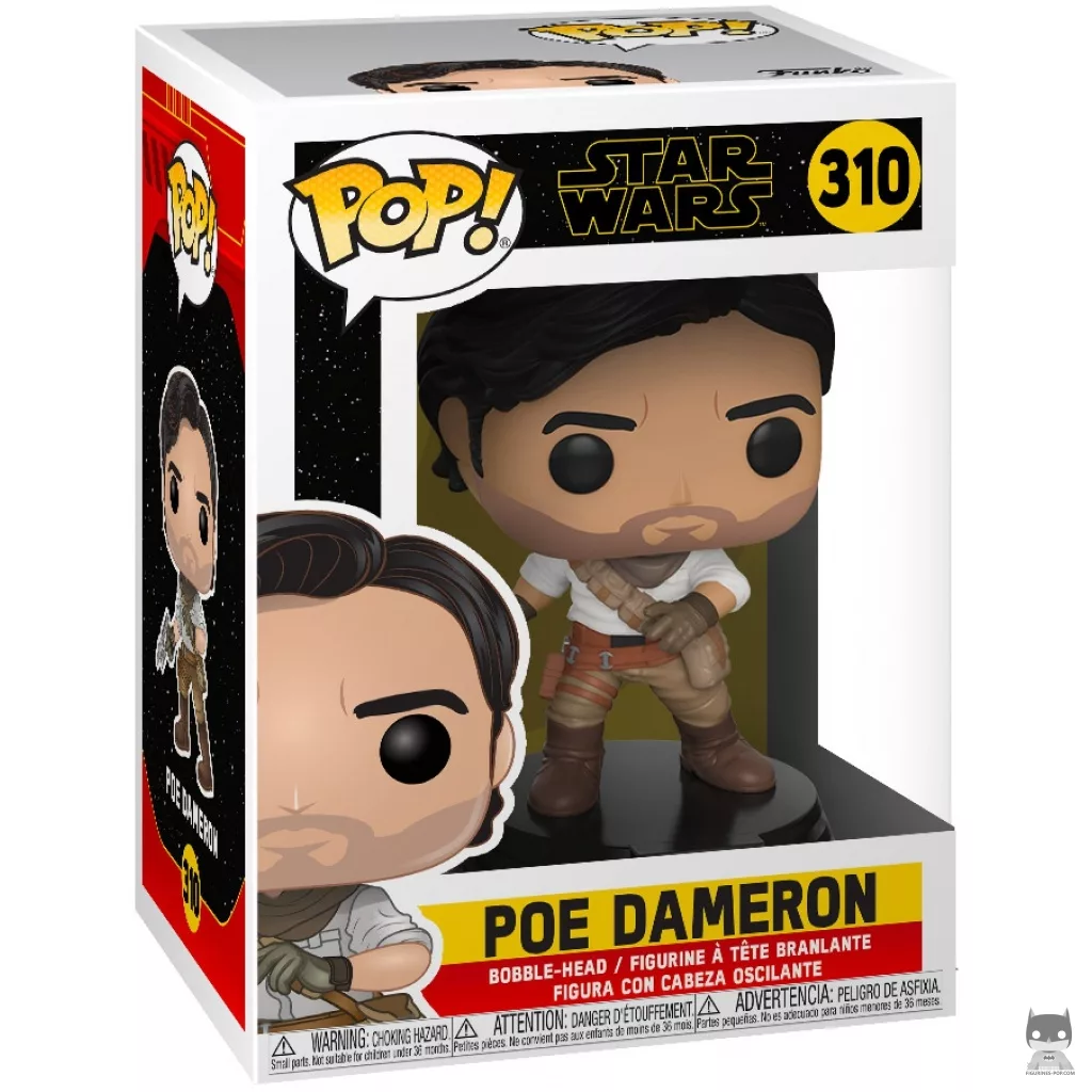 Figura Funko Pop! Poe Dameron en su caja