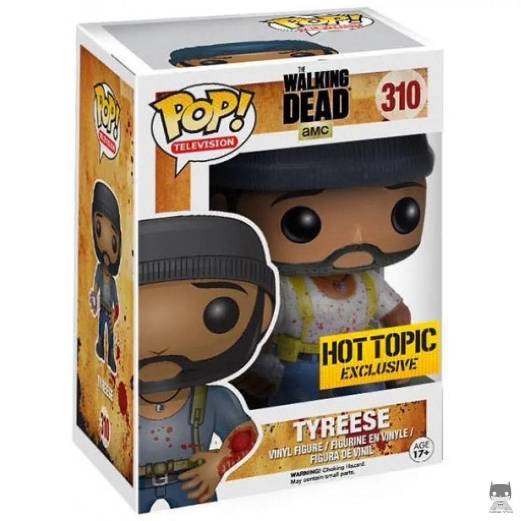 Figura Funko Pop! Tyreese Williams con el brazo mordido (Ensangrentado) en su caja