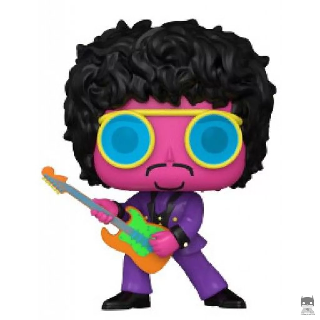 Figura Funko Pop! Jimi Hendrix con traje morado (Luz negra) (Jimi Hendrix)