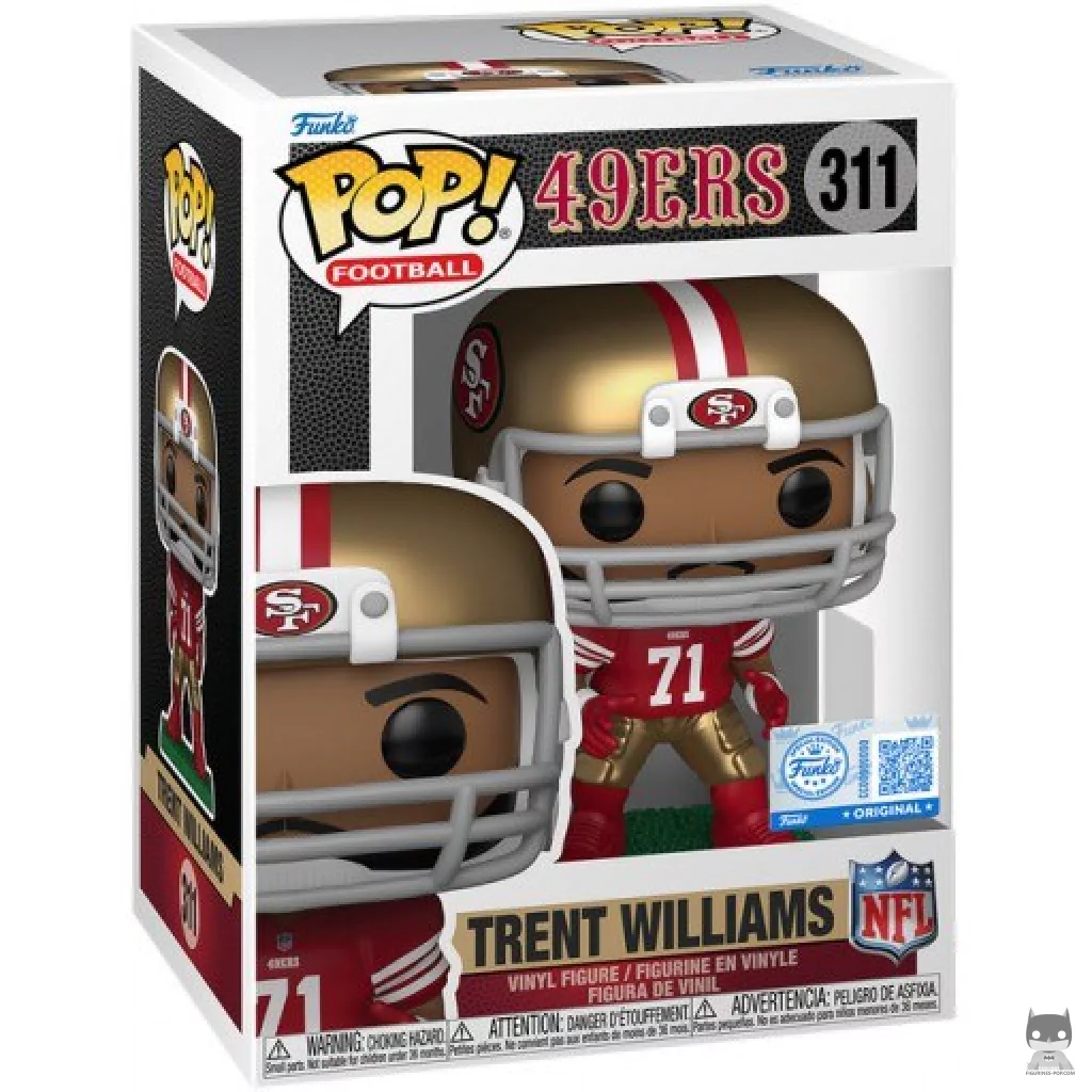 Figura Funko Pop! Trent Williams en su caja