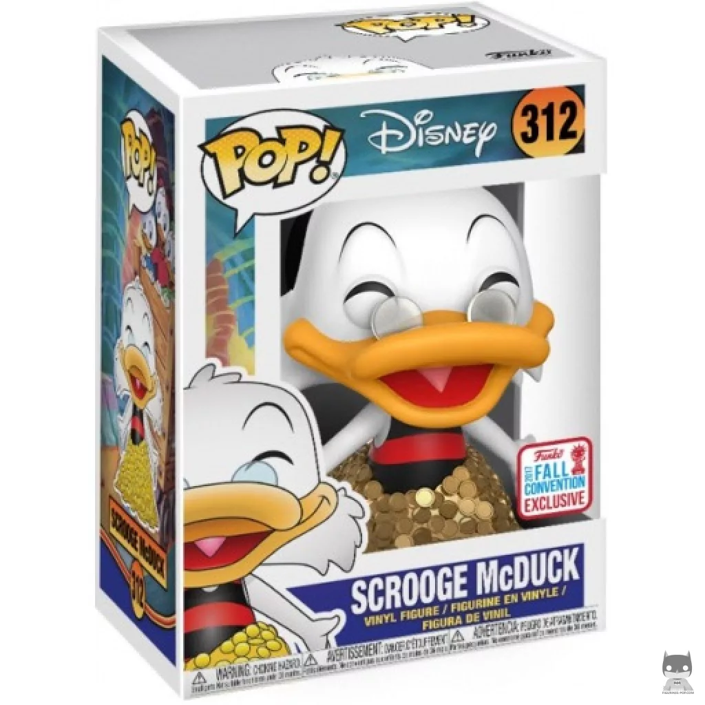 Figura Funko Pop! Tío Gilito con oro en su caja