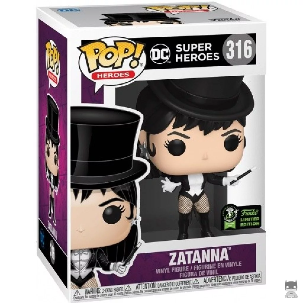 Figura Funko Pop! Zatanna en su caja