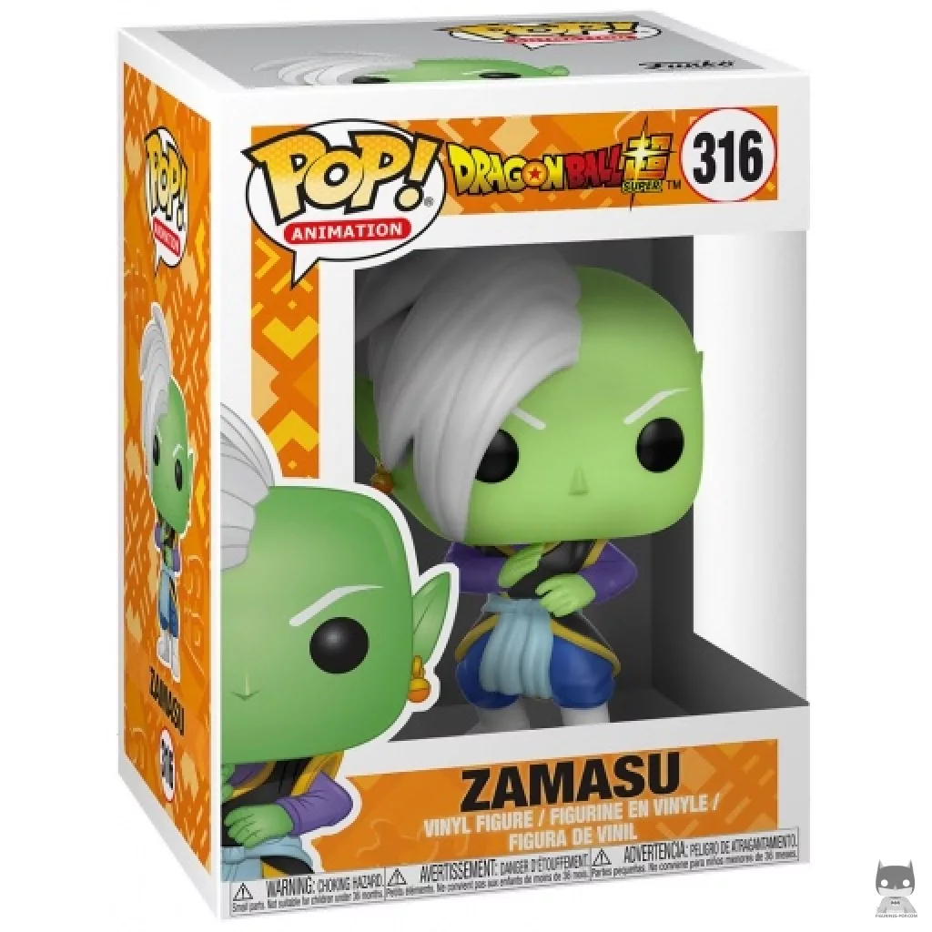 Figura Funko Pop! Zamasu en su caja