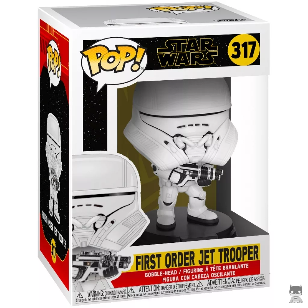 Figura Funko Pop! Jet Trooper de la Primera Orden en su caja