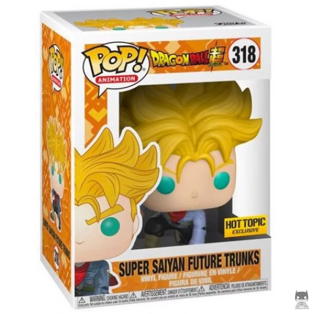 Figura Funko Pop! Trunks del Futuro Super Saiyan en su caja