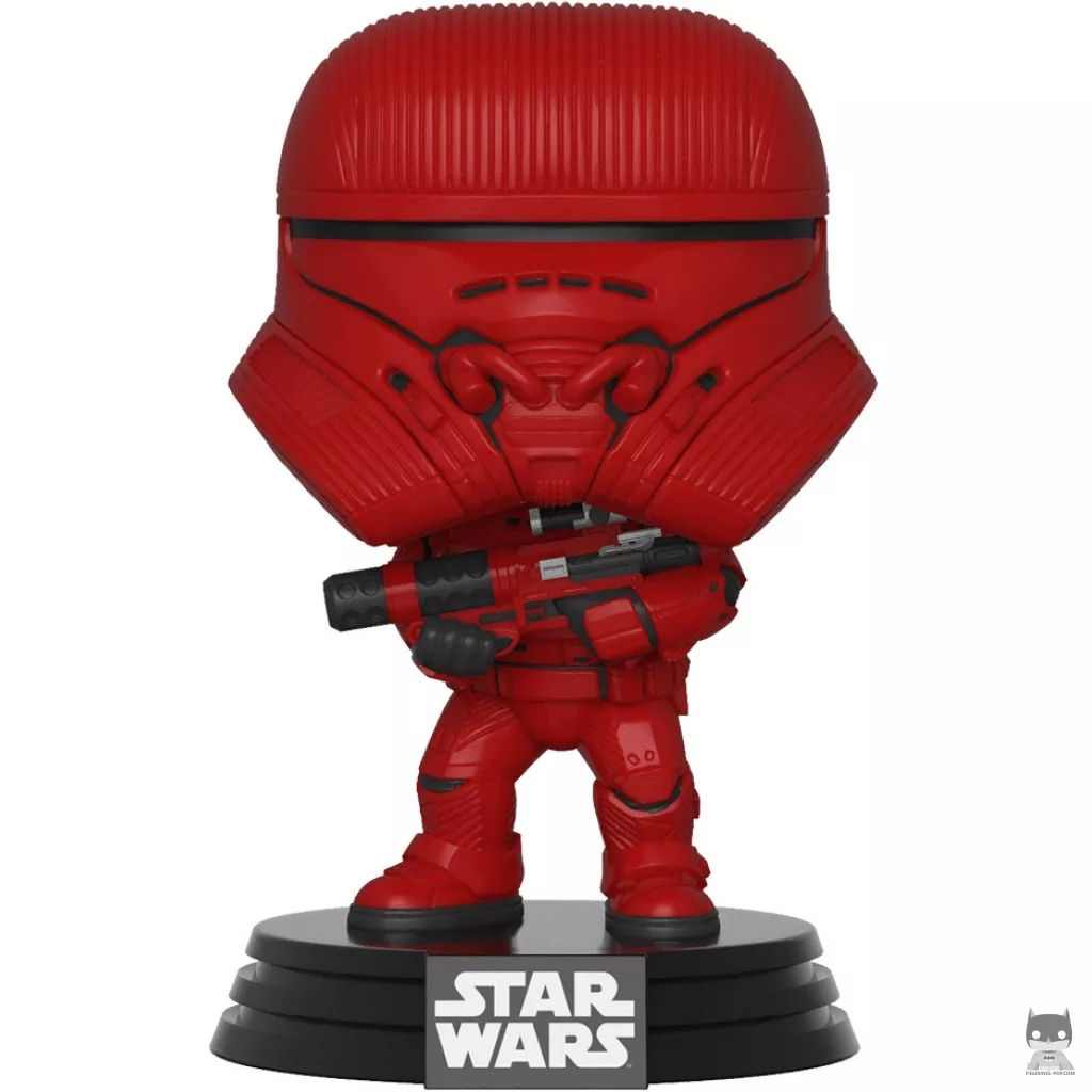 Figura Funko Pop! Soldado Sith a reacción (Rojo) (Star Wars: Episodio IX, El ascenso de Skywalker)