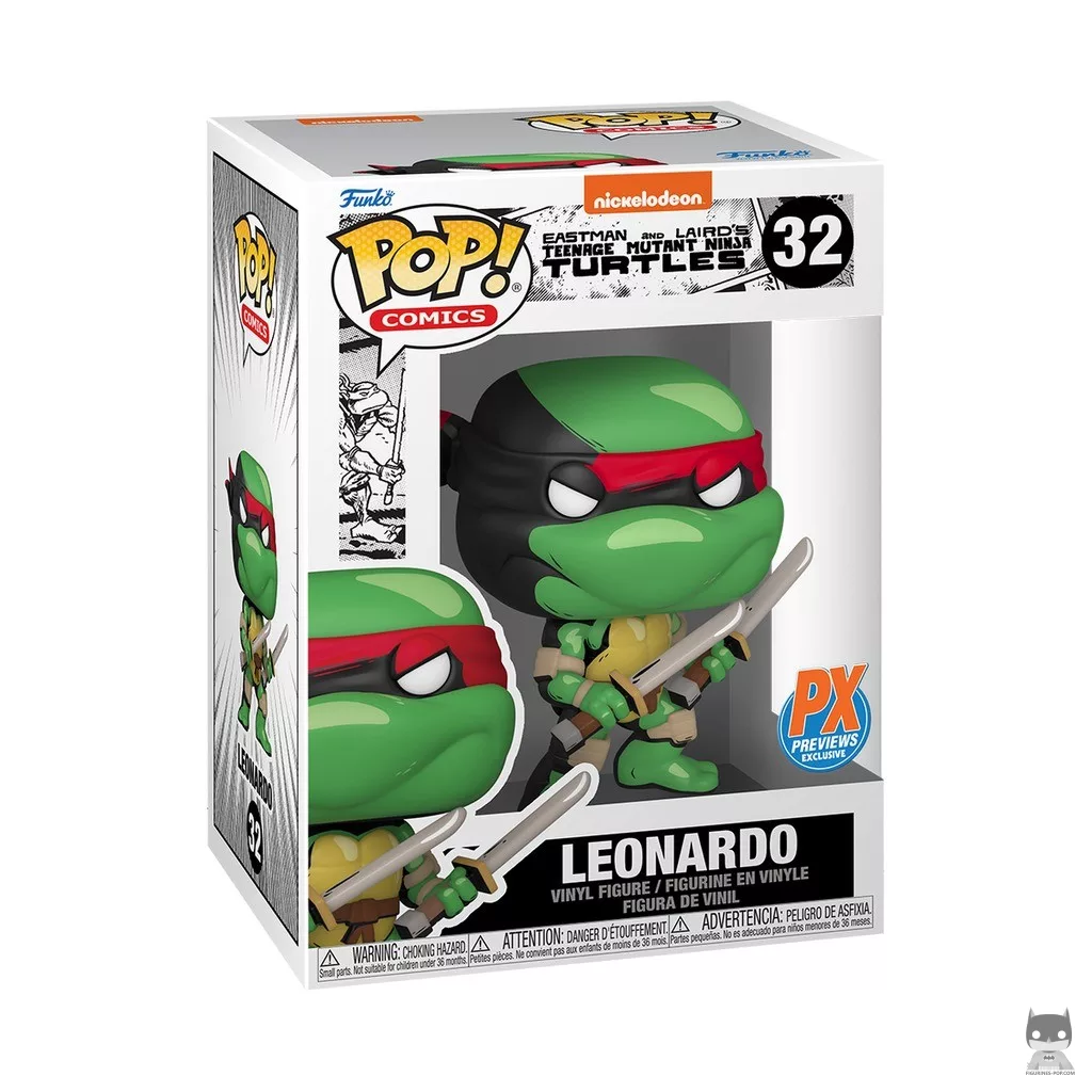 Figura Funko Pop! Leonardo en su caja