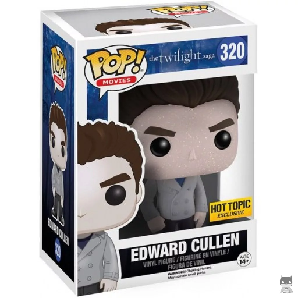 Figura Funko Pop! Edward Cullen (Purpurina) en su caja
