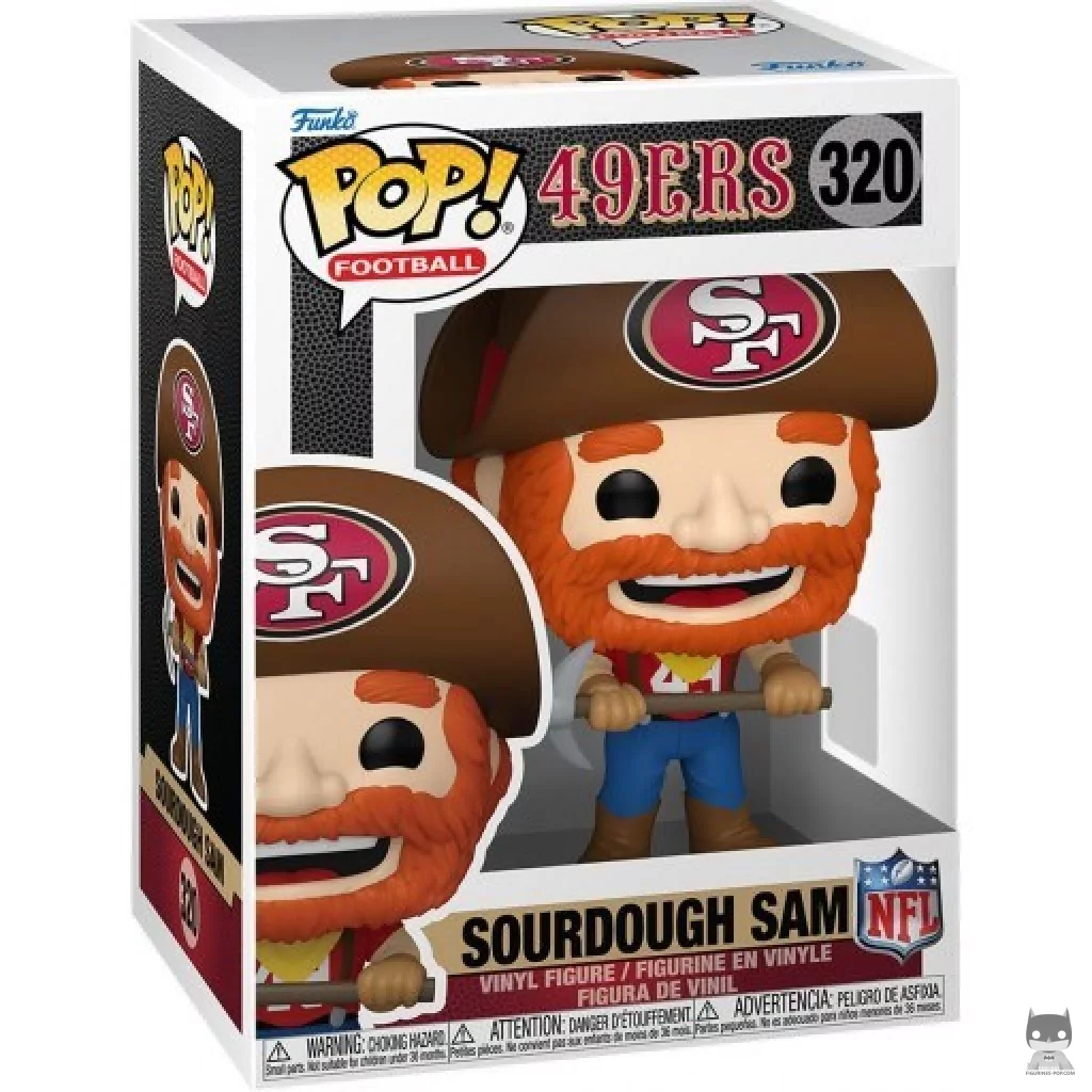 Figura Funko Pop! Sourdough Sam (49ers) en su caja