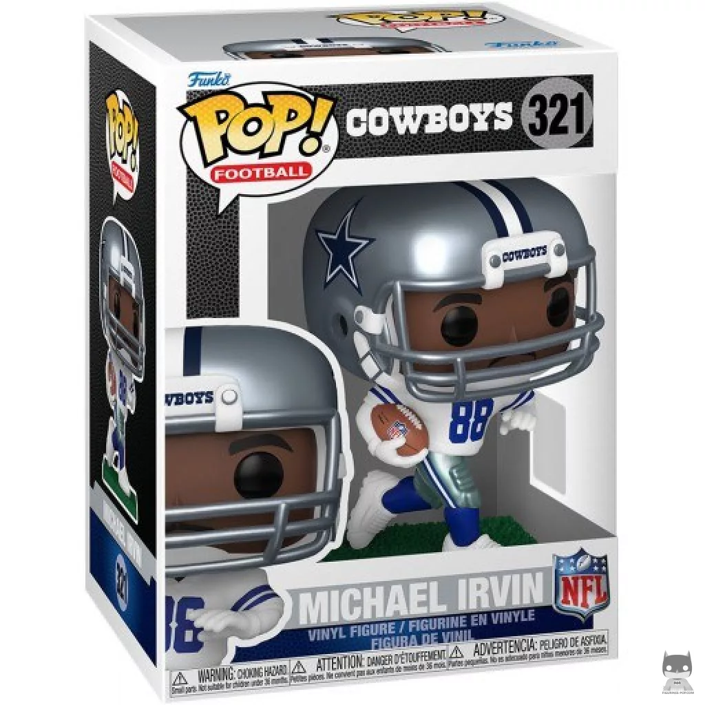 Figura Funko Pop! Michael Irvin (Cowboys) en su caja