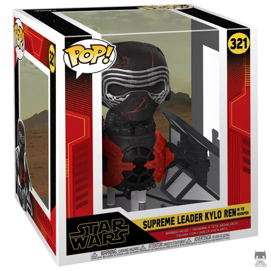 Figura Funko Pop! Líder Supremo Kylo Ren en el TIE Whisper en su caja