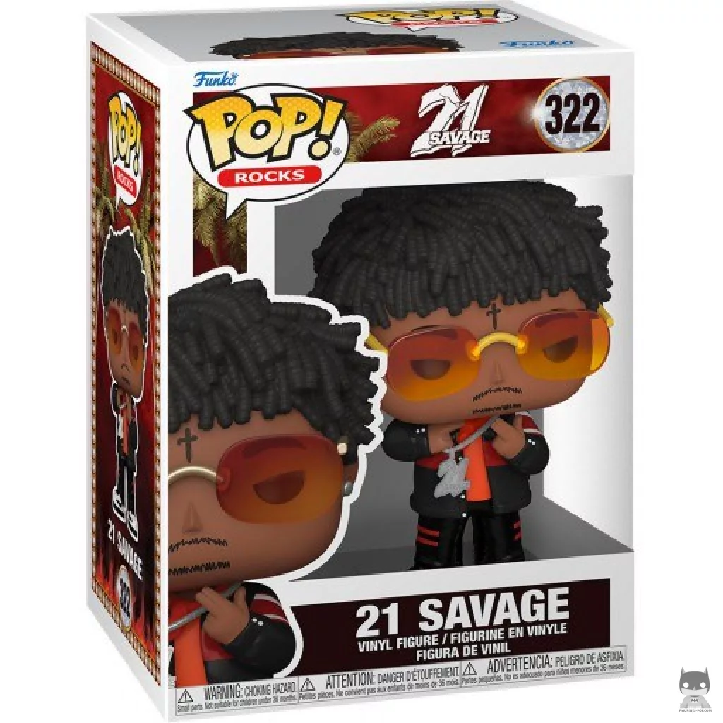 Figura Funko Pop! 21 Savage en su caja
