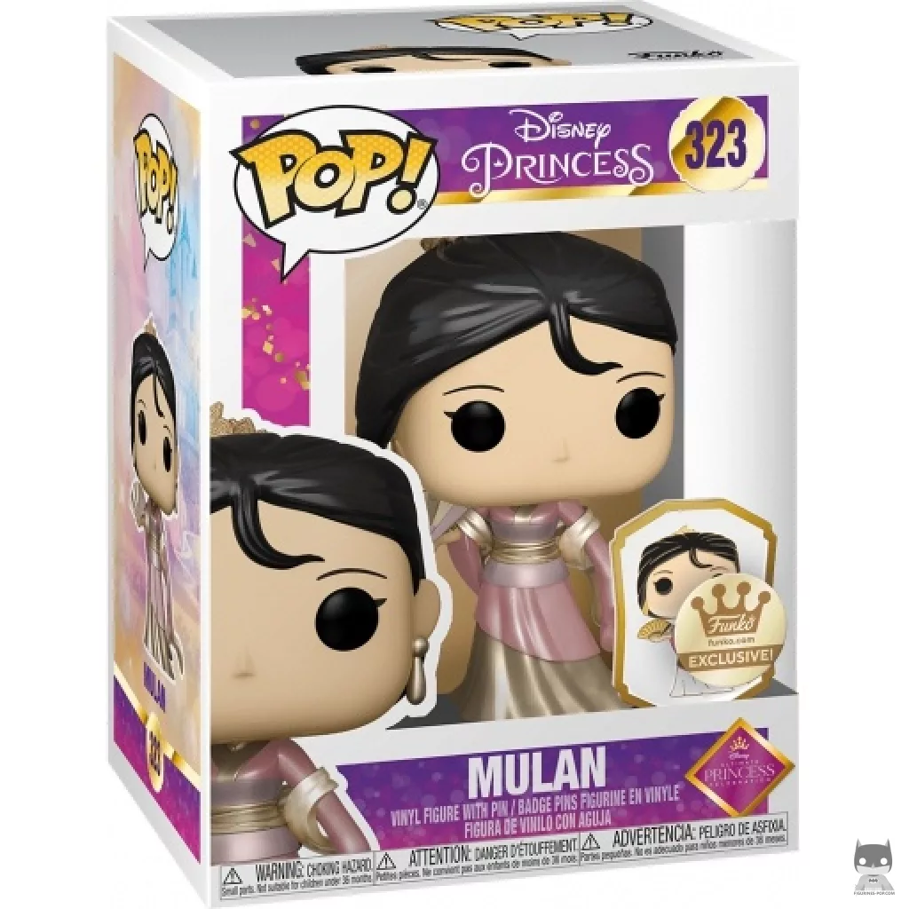 Figura Funko Pop! Mulán en su caja