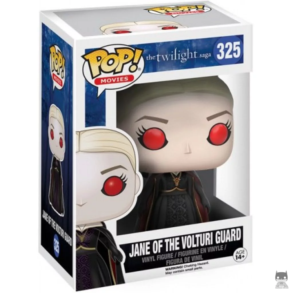 Figura Funko Pop! Jane de la guardia de los Vulturis en su caja