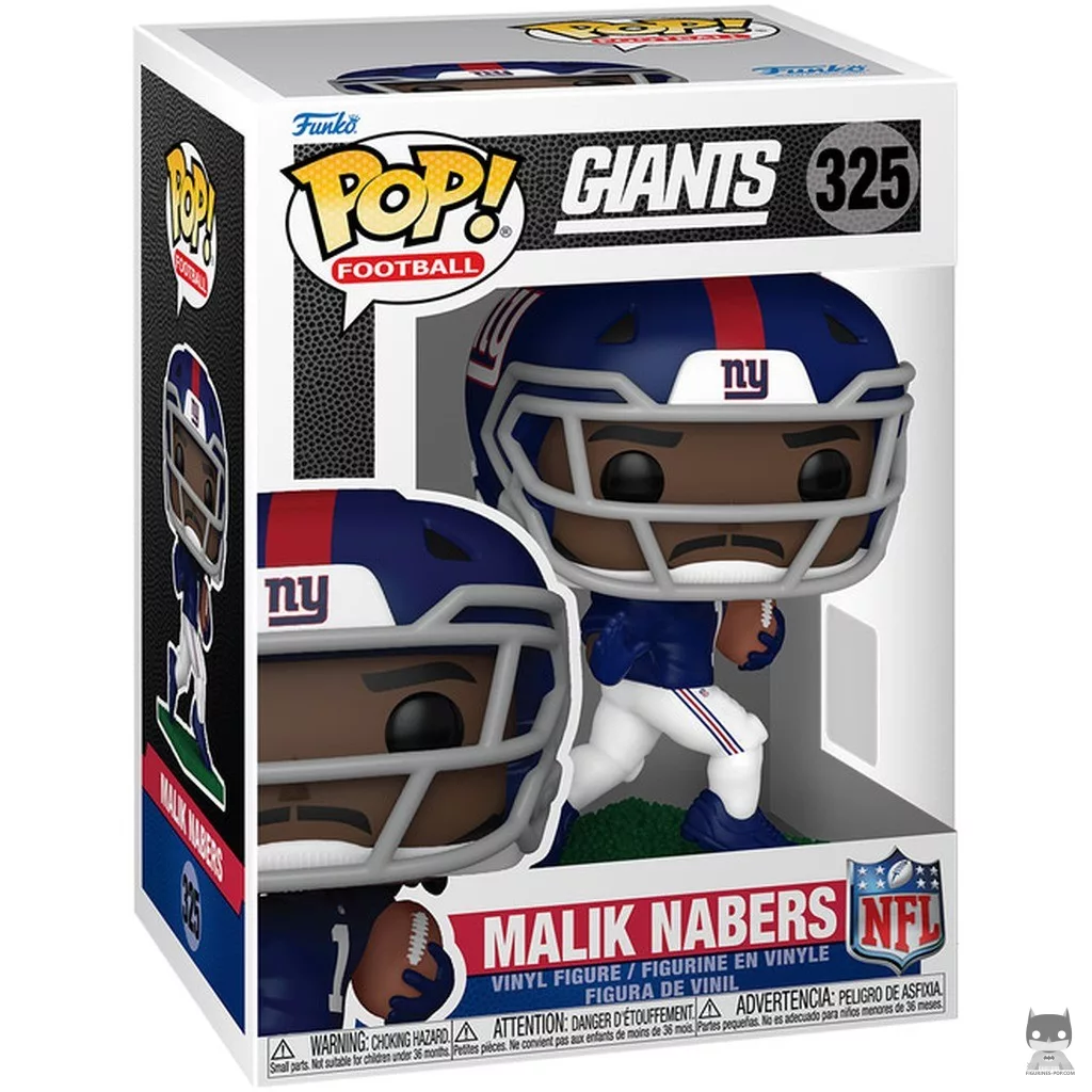Figura Funko Pop! Malik Nabers en su caja