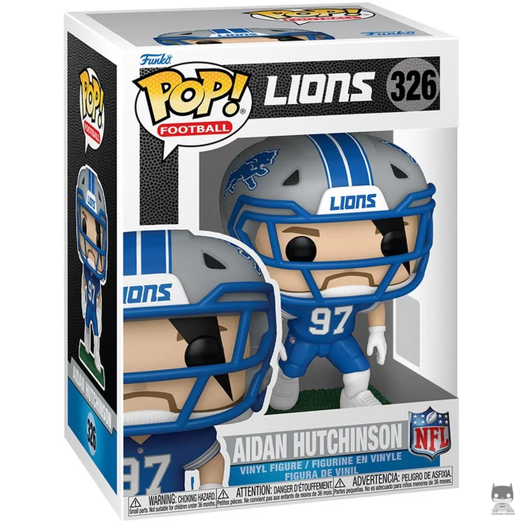 Figura Funko Pop! Aidan Hutchinson en su caja