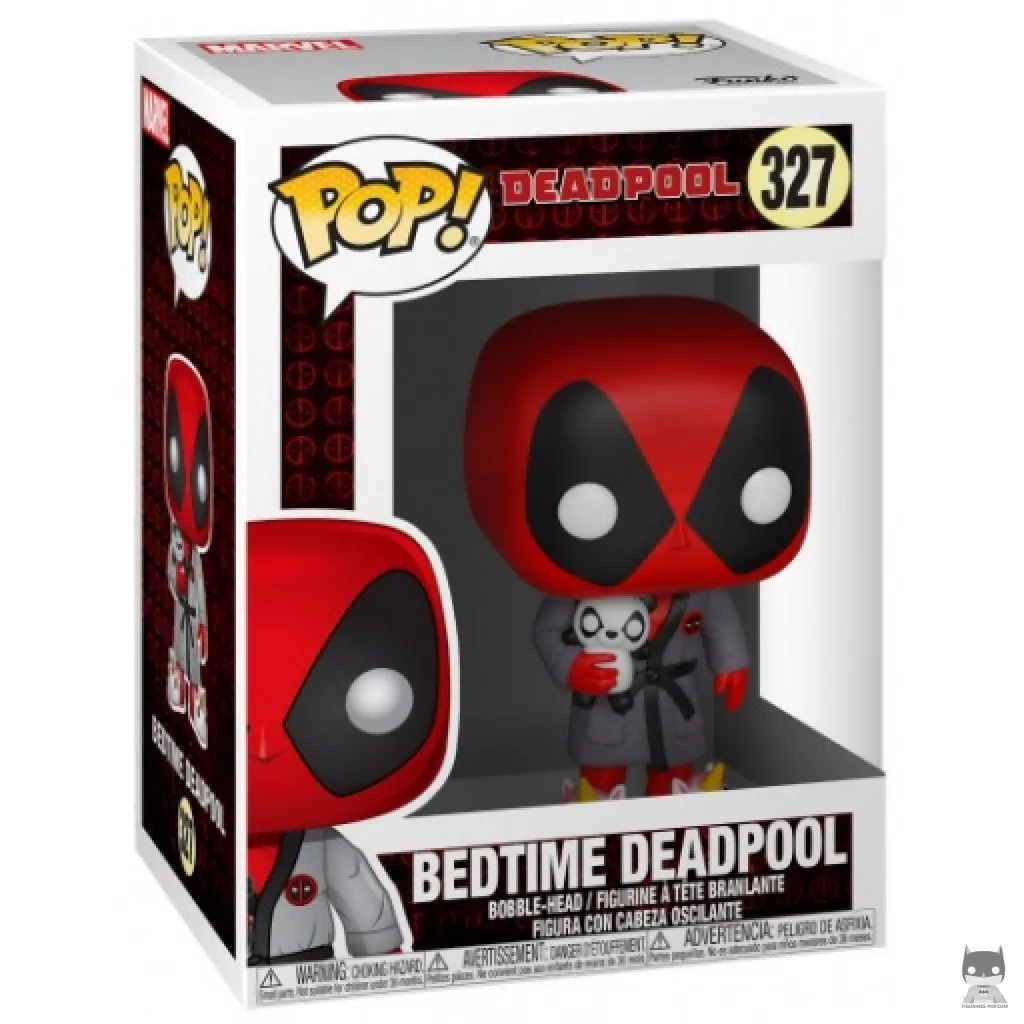 Figura Funko Pop! Deadpool a la hora de dormir en su caja