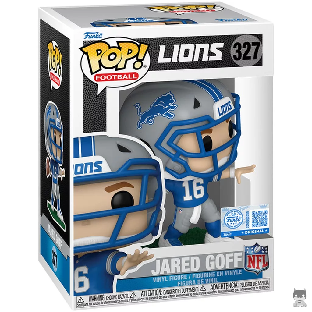 Figura Funko Pop! Jared Goff en su caja