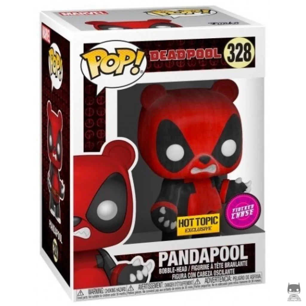 Figura Funko Pop! Pandapool (Flocado) (Chase) en su caja