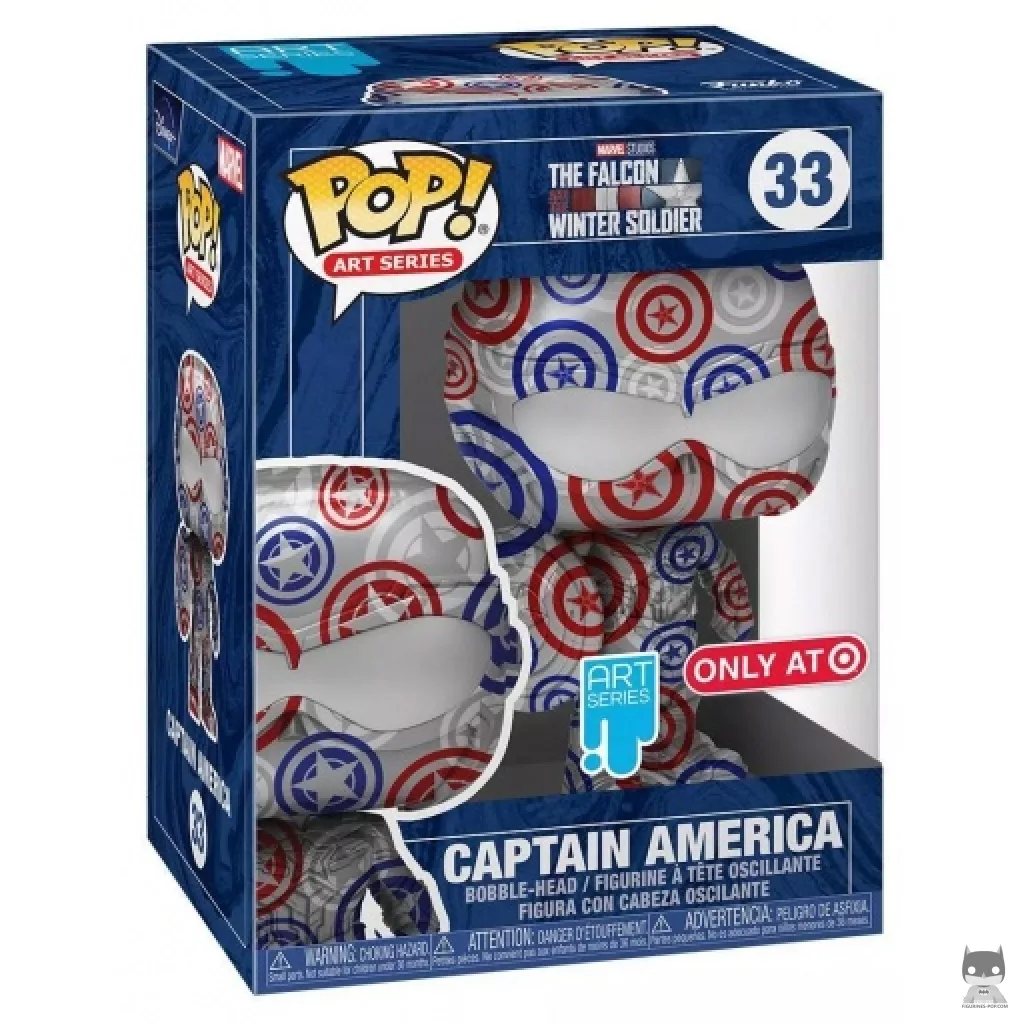 Figura Funko Pop! Capitán América en su caja