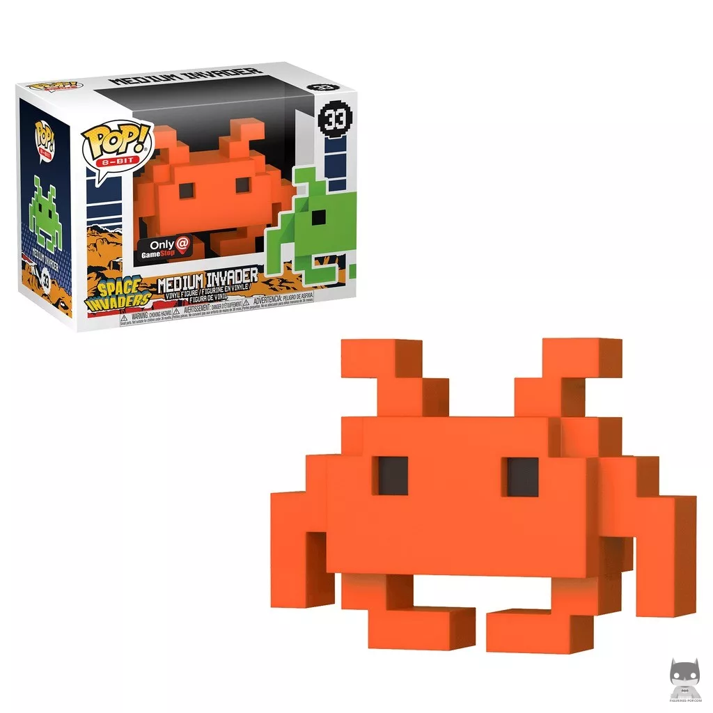 Figura Funko Pop! Medium Invader (Naranja) en su caja