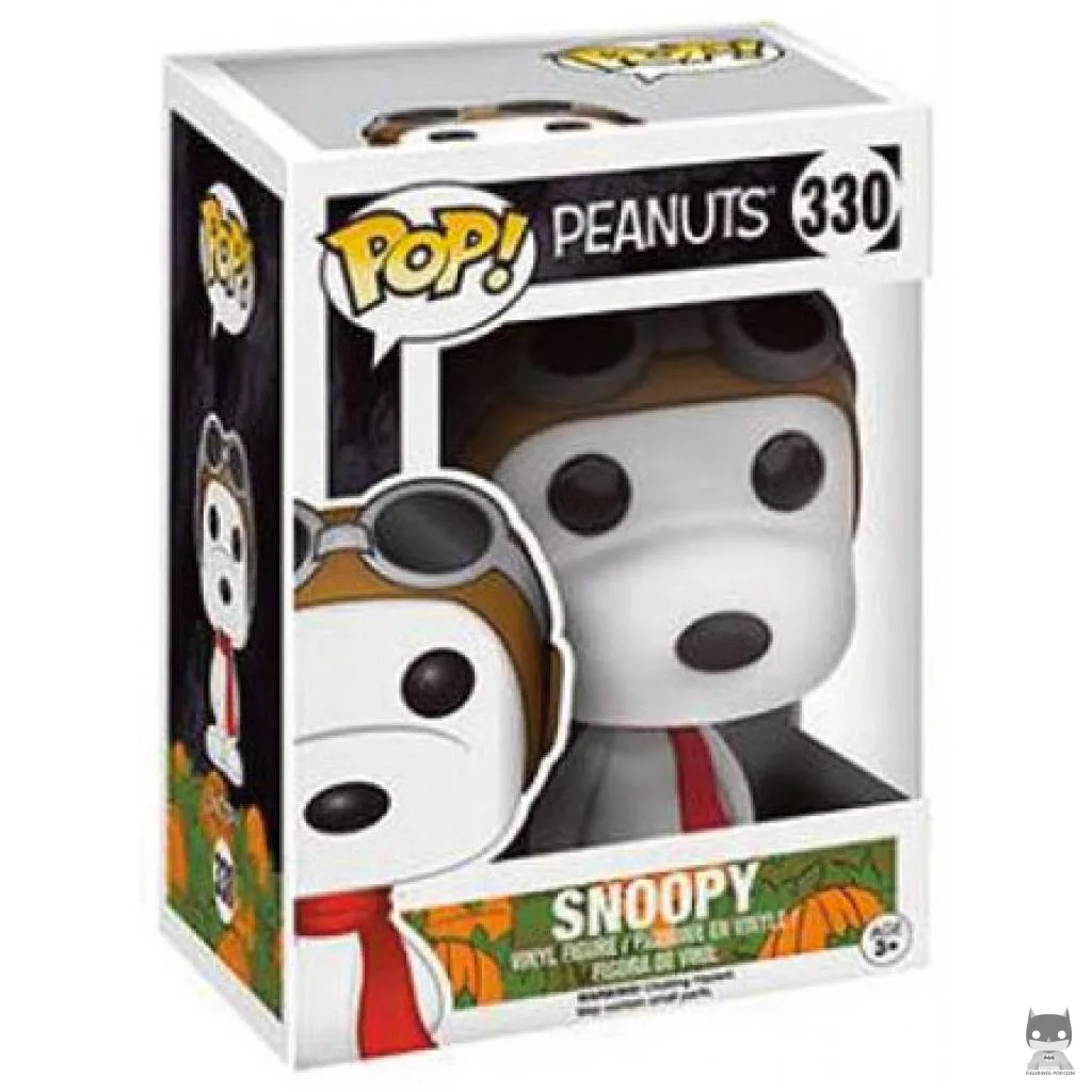 Figura Funko Pop! Snoopy as de la aviación en su caja
