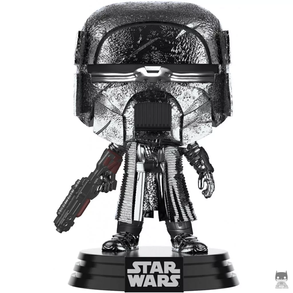 Figura Funko Pop! Caballero de Ren con rifle bláster (Cromado hematita) (Star Wars: Episodio IX, El ascenso de Skywalker)