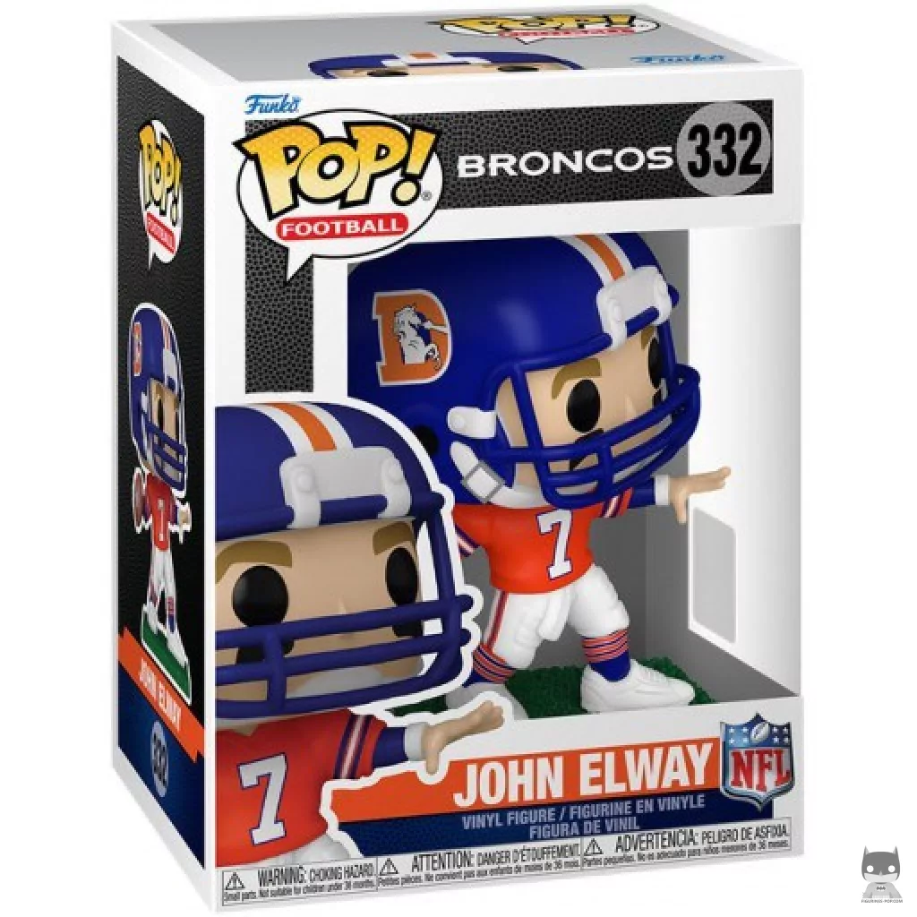 Figura Funko Pop! John Elway en su caja