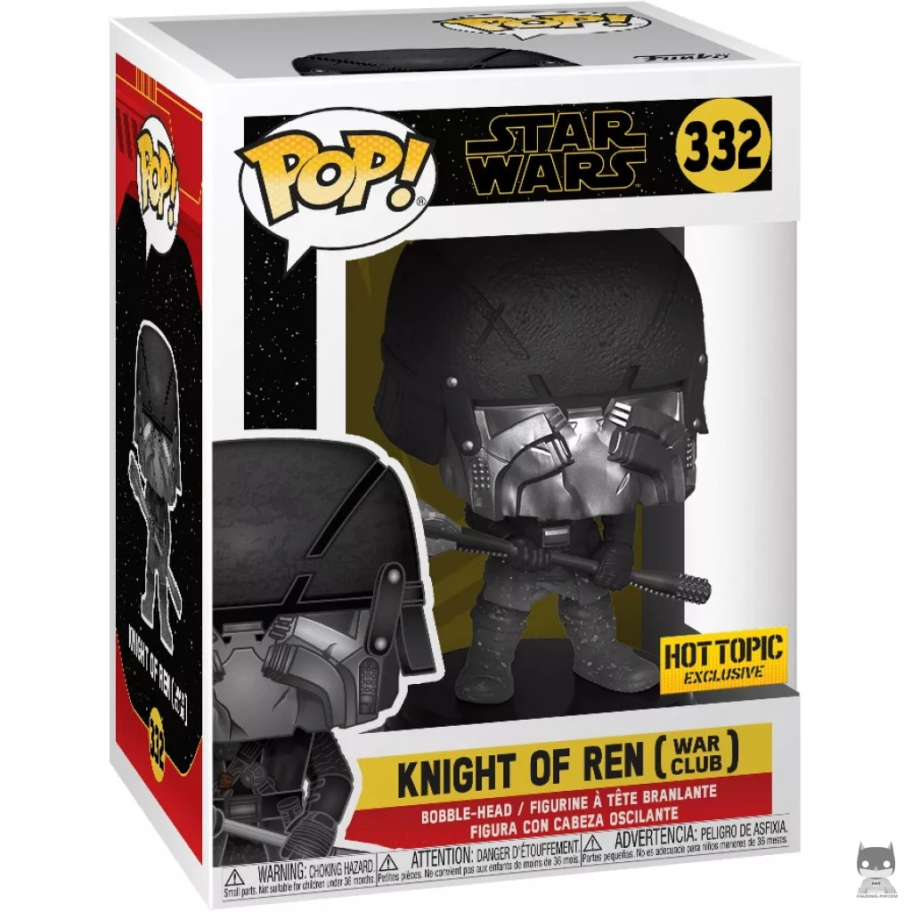 Figura Funko Pop! Caballero de Ren con maza de guerra en su caja