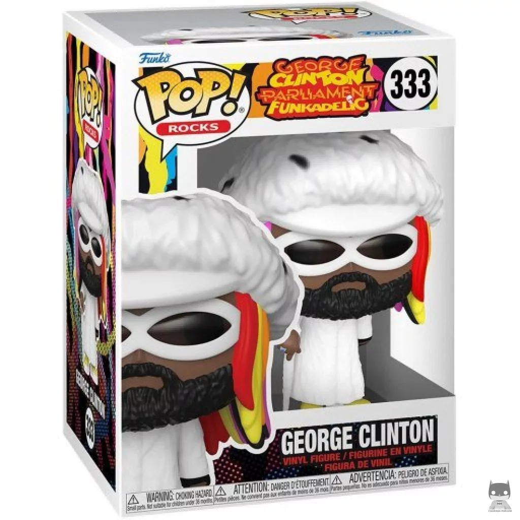Figura Funko Pop! George Clinton en su caja