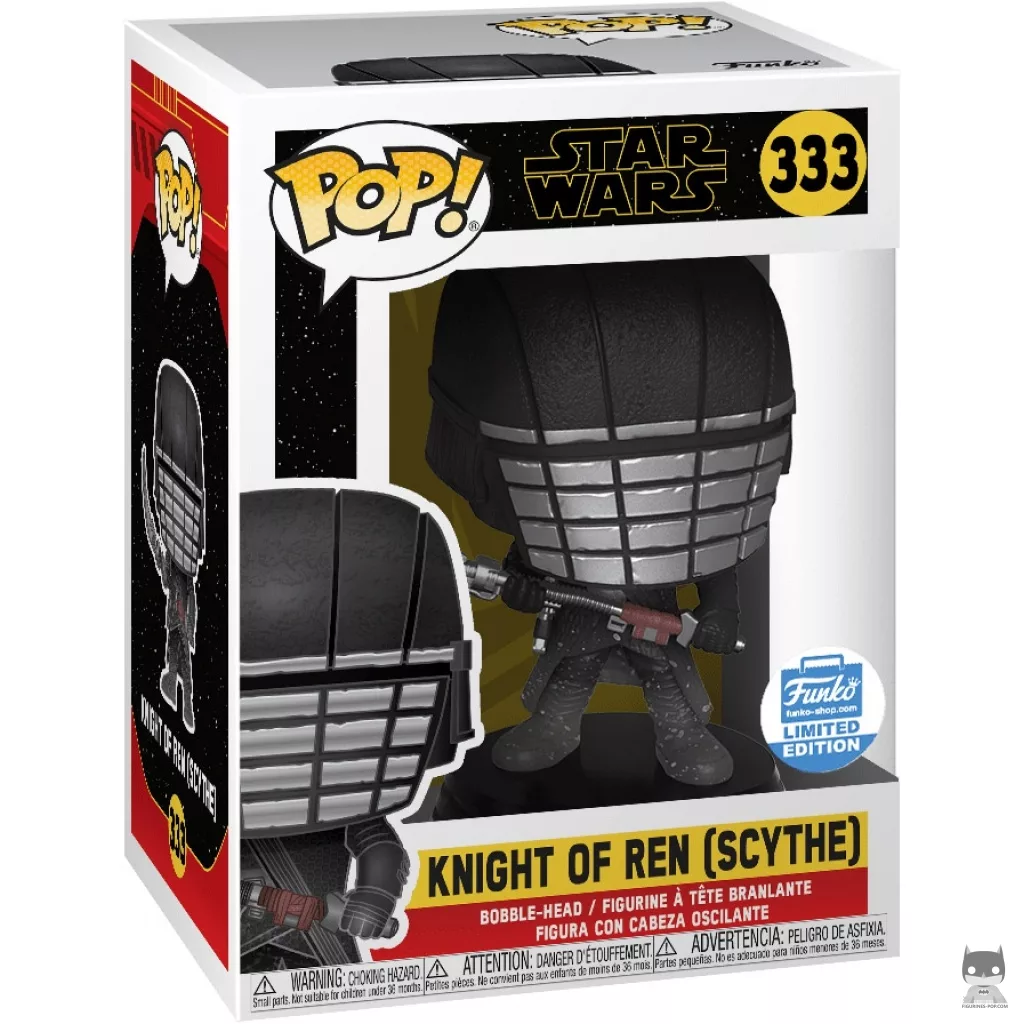 Figura Funko Pop! Caballero de Ren con guadaña en su caja