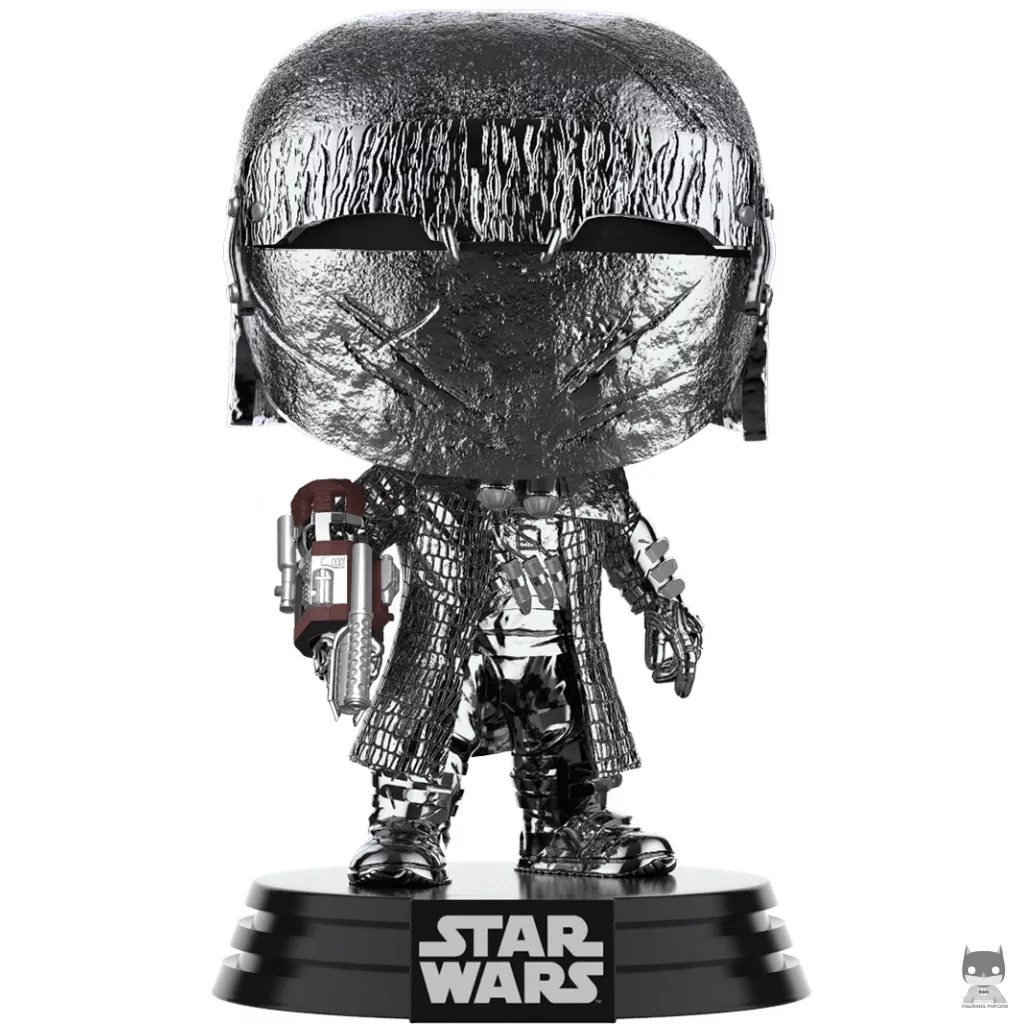 Figura Funko Pop! Caballero de Ren con brazo cañón (Cromado hematita) (Star Wars: Episodio IX, El ascenso de Skywalker)