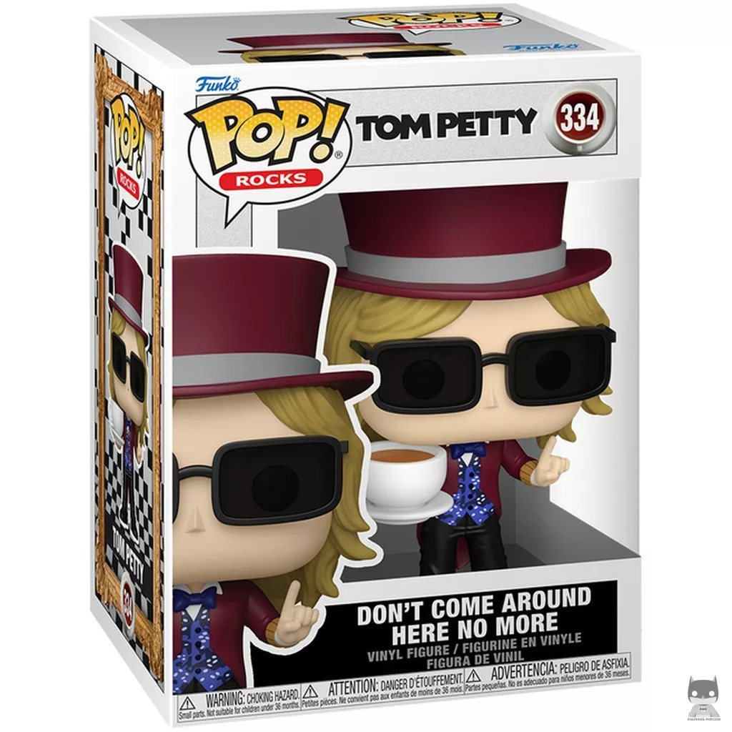 Figura Funko Pop! Tom Petty (Don't Come Around Here No More) en su caja