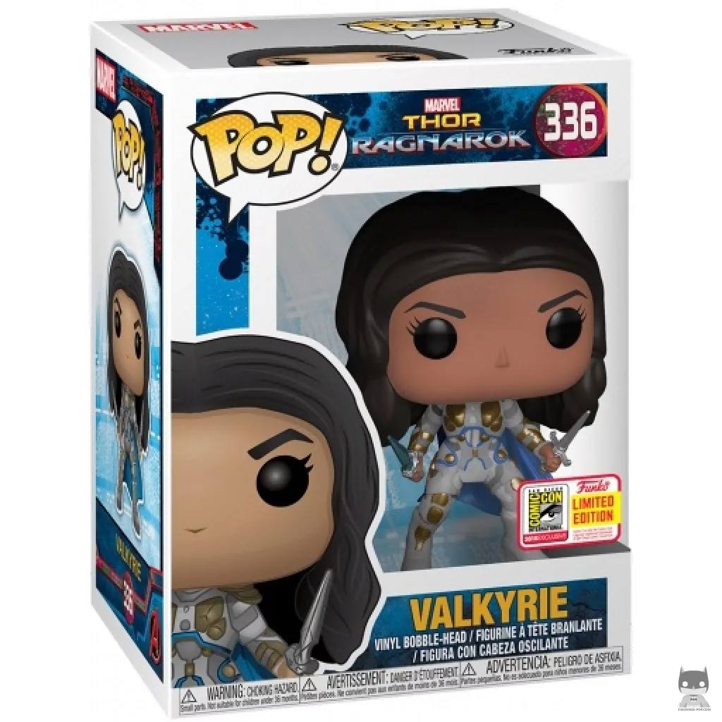 Figura Funko Pop! Valquiria (Atuendo de batalla) en su caja