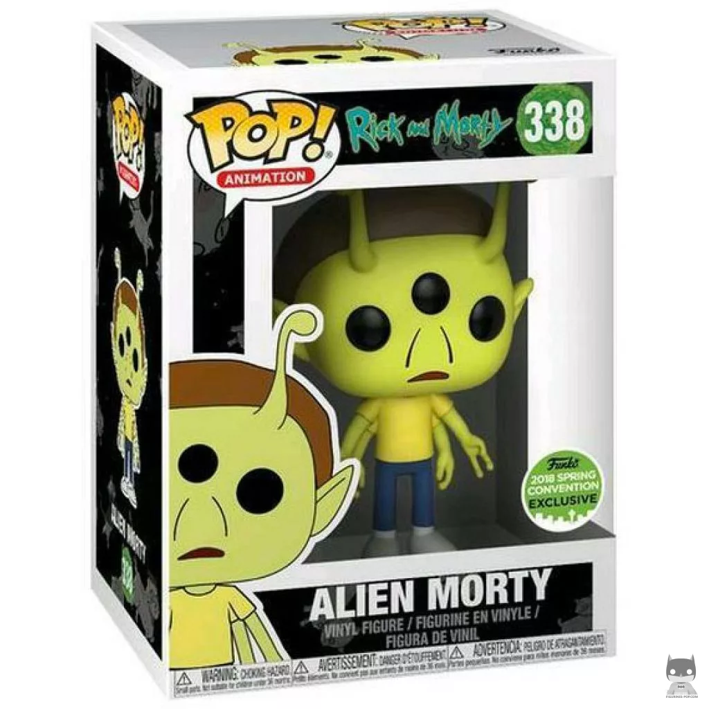Figura Funko Pop! Morty alienígena en su caja