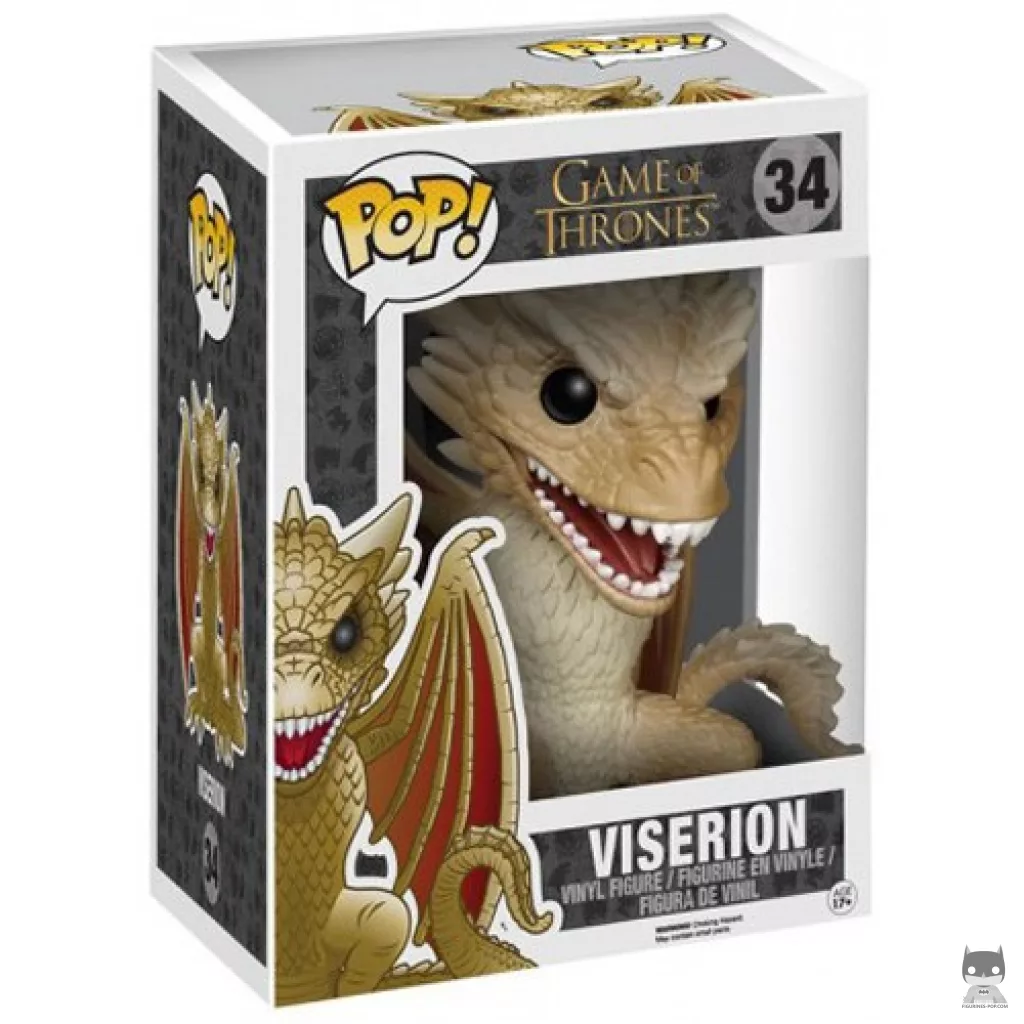 Figura Funko Pop! Viserion (Supersized) en su caja