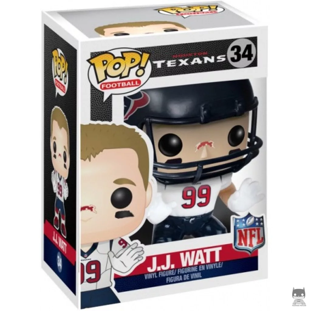 Figura Funko Pop! JJ Watt en su caja