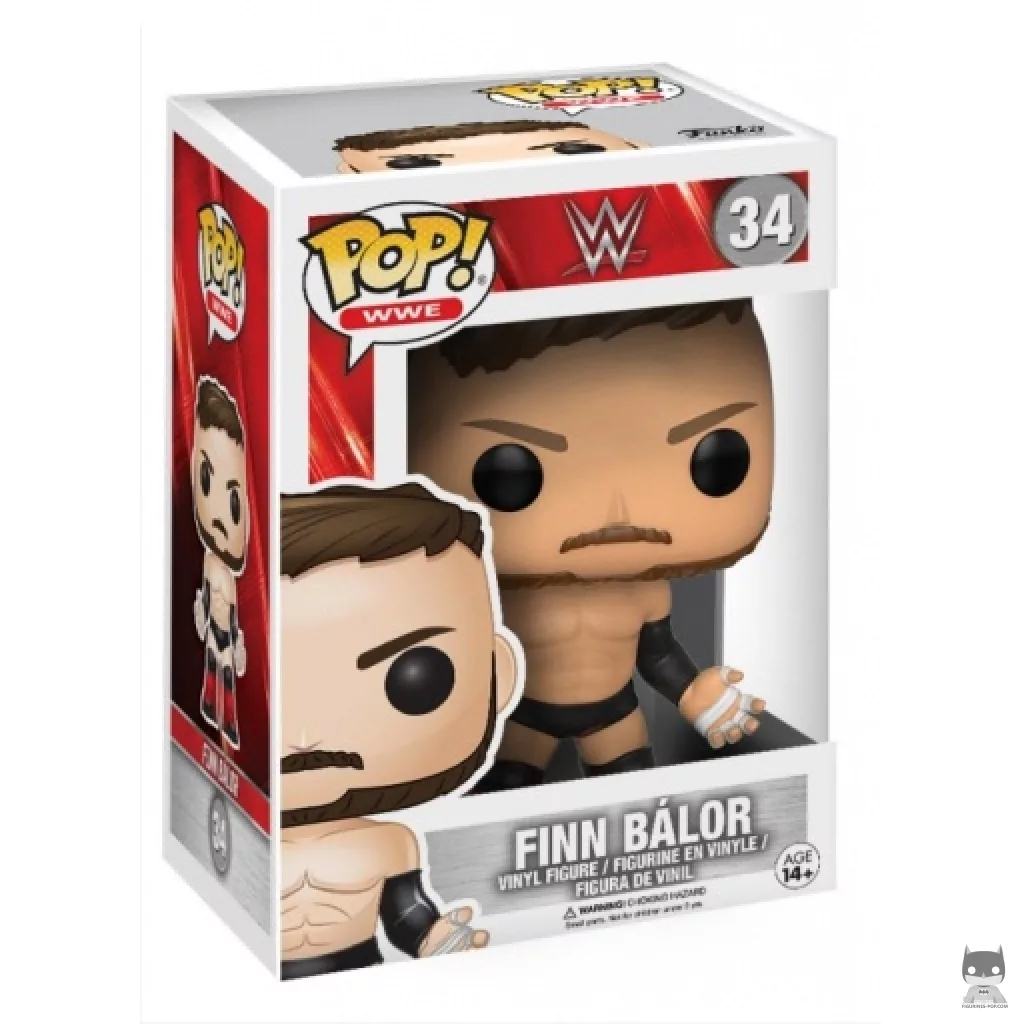 Figura Funko Pop! Finn Balor (Sin máscara) en su caja