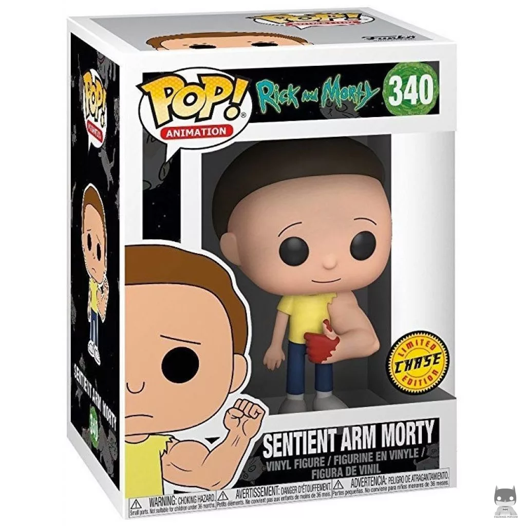 Figura Funko Pop! Morty con brazo consciente (Chase) en su caja
